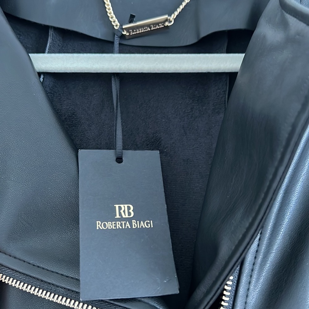 Roberta Biagi Original Faux Leather Jacket S - Picture 5 of 8